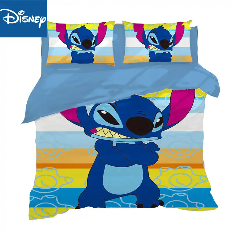 Disney Stitch Boys Bedding Sets Uk Queen Cartoon Quilt Cover