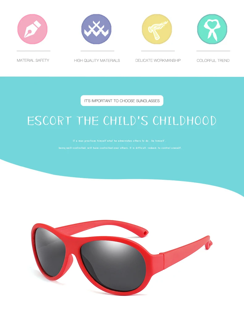 Дети поляризованных солнцезащитных очков детей Овальные Солнцезащитные очки для мальчиков и девочек силиконовые UV400 ребенка зеркало детские очки Gafas TR90 с коробкой