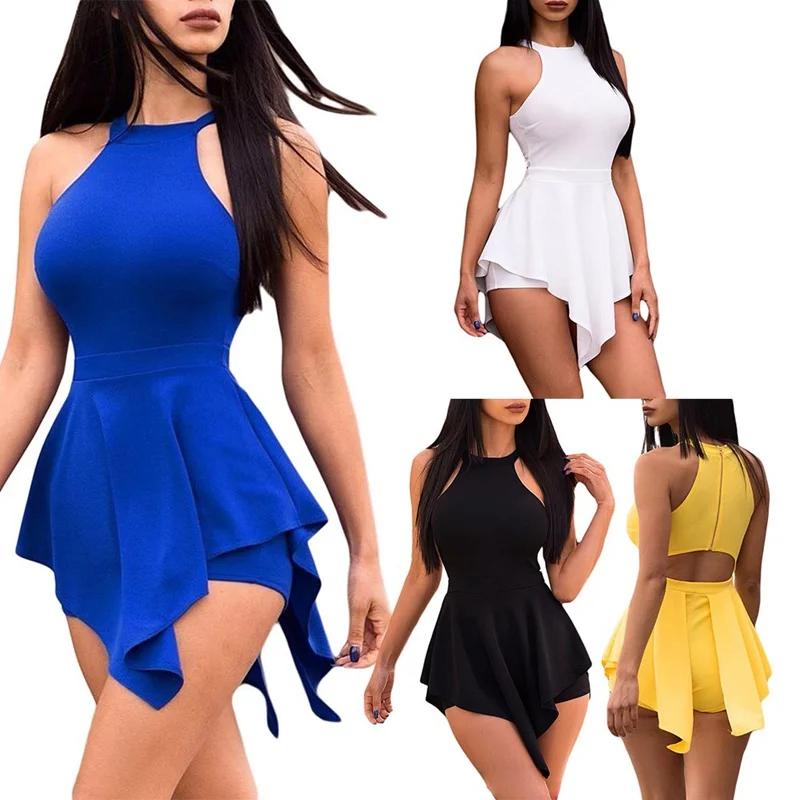 المرأة أنيقة حللا والسروال القصير الرسن غير النظامية أكمام سليم Bodycon وزرة كوكتيل نادي حزب ارتداءها المرأة أنيقة حللا والسروال القصير الرسن غير النظامية أكمام سليم Bodycon وزرة كوكتيل نادي حزب ارتداءها