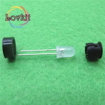 

500pcs/lot 5mm Plastic Black LED Holder Plastic ABS LED Bezel Holders for Car Boat Display Panel Rubber Base Solid Construction