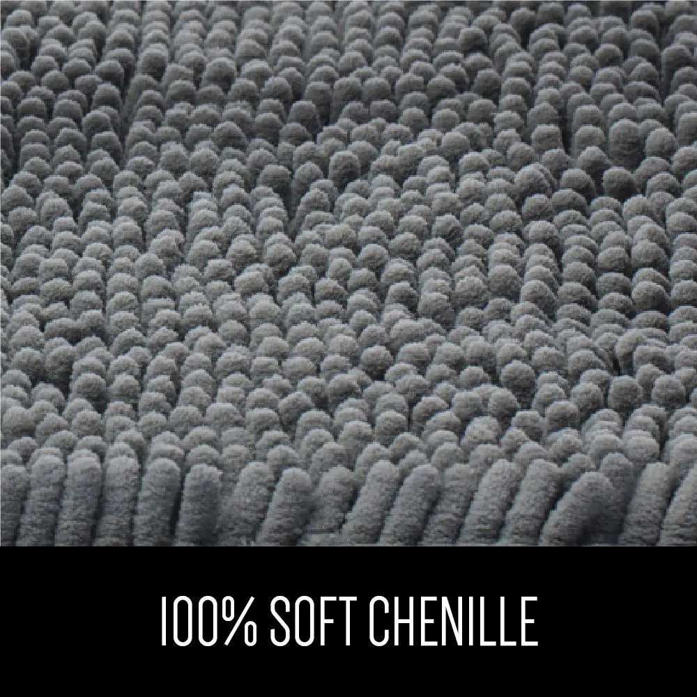 Gray light grey anti-skid bottom area rug mats for water absorb in bathroom shaggy mat home entrance area rug original durable