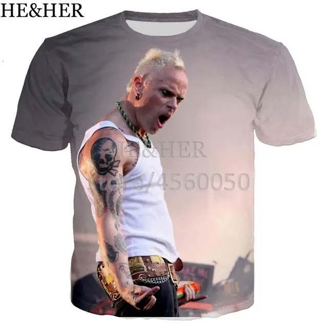 singer Keith Flint men shirts 3D printed tee shirt funny fashion summer shirts cool shirt for men women unisex casual top