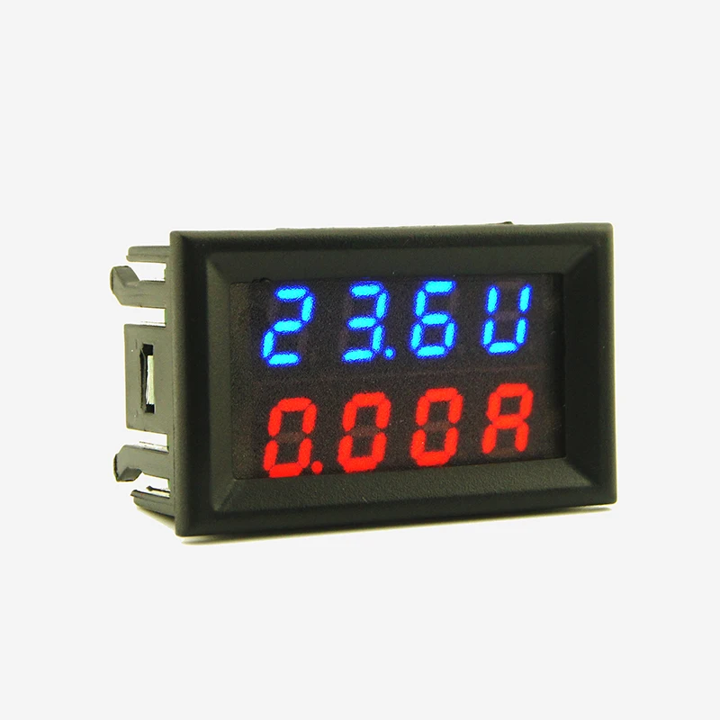 0 100V 10A 20A DC Цифровой двойной дисплей Вольт Амперметр точность класс 0.1% защита