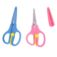 Школьная ручная школьная закрепленная ножницы для дома, офиса, Kindergarden, бумага для поделок, Детская безопасность, детские ножницы