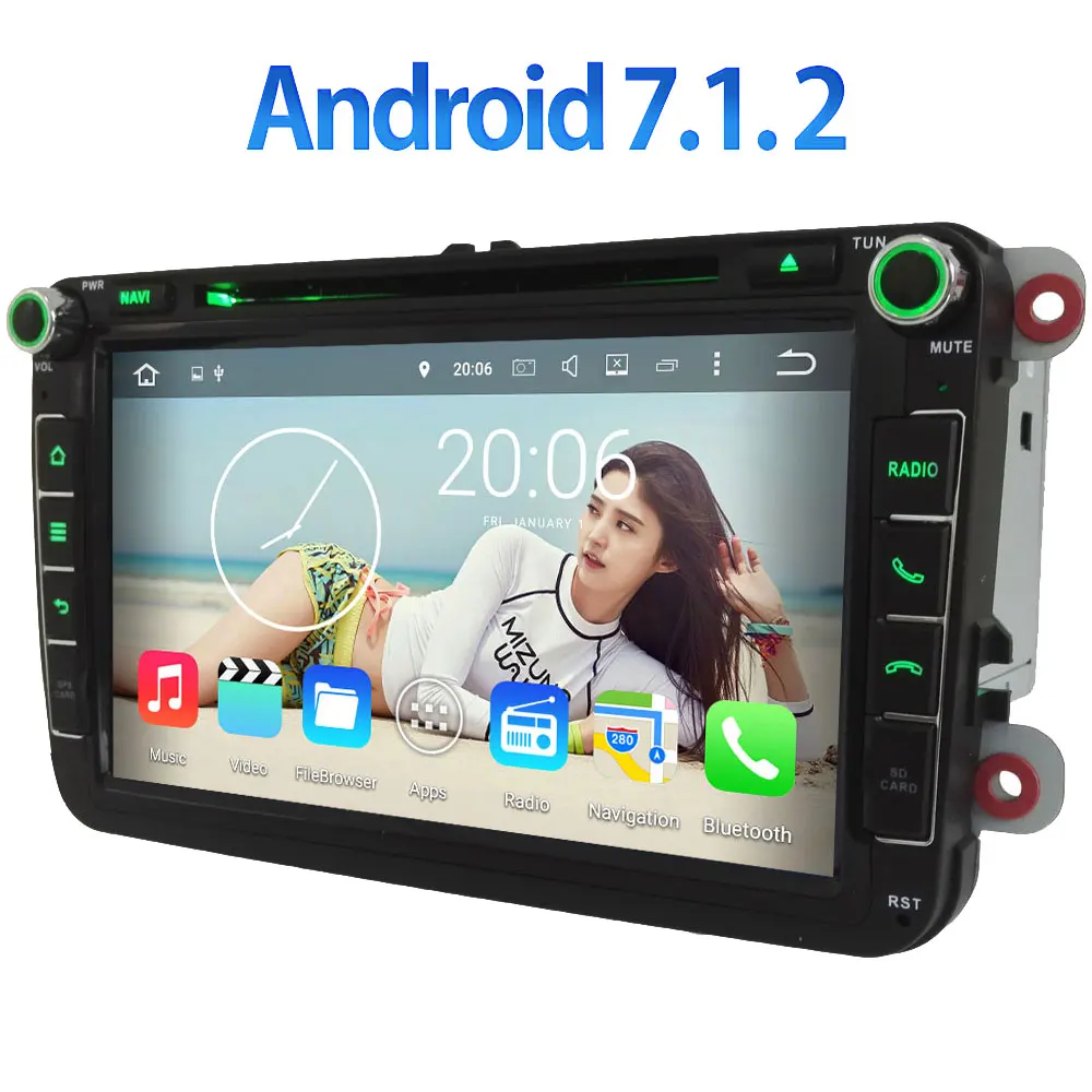 Android 7 1 2 3G 4G Wifi Quad core 2GB RAM GPS Navigation Car font b