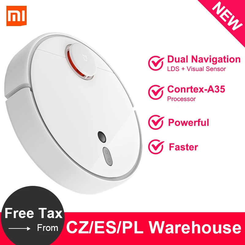 

New Xiaomi Mi Robot Vacuum Cleaner 1s For Home LDS Charge Smart Planned WIFI APP Remote Control Dust Cleaner Path Planned