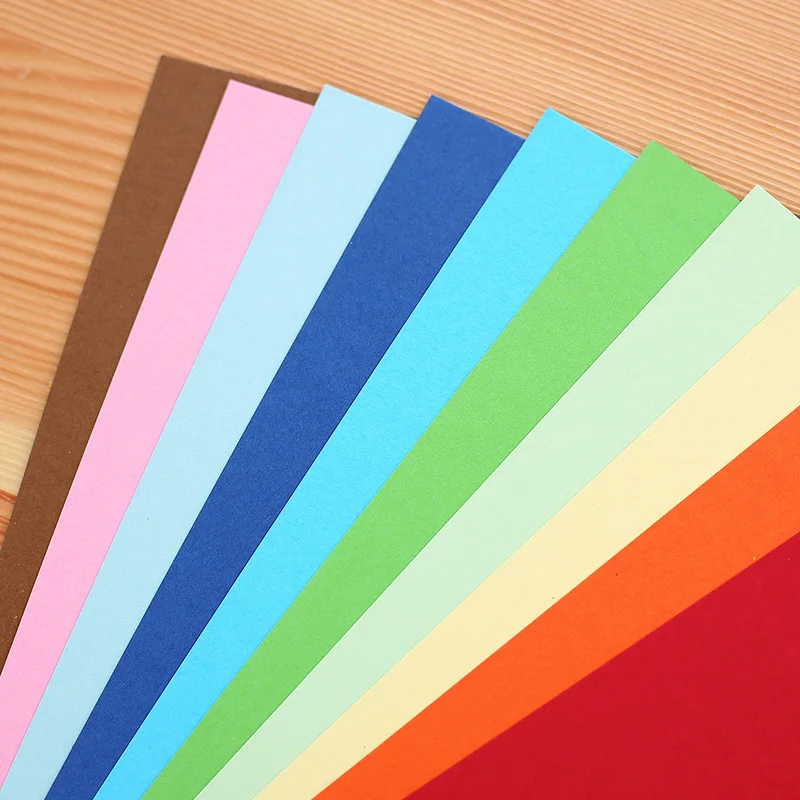 

5 Packs 10 Sheets Colored Card Paper 250x180mm 180g/m DIY Origami Paper 10 C For Kids Deli 73401