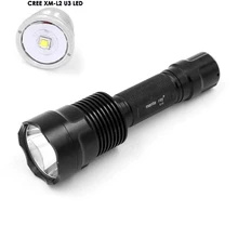 Водонепроницаемый алюминиевый C12 CREE XM-L2 U3 светодиодный вспышка светильник фонарь AMC7135 Портативный CREE вспышка светильник для наружного кемпинга велосипеда