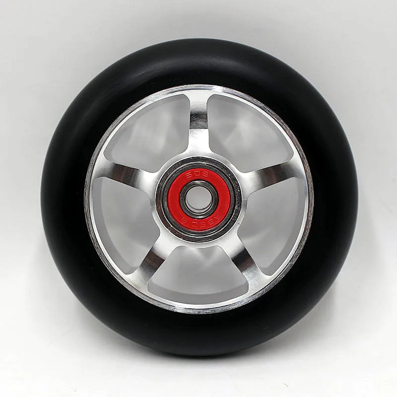 2 PCS نوعية جيدة حيلة عجلات سكوتر 100mm مع الألومنيوم سبيكة محور 608 ABEC-9 محامل 88A زلاجات دوارة عجلات 2 PCS نوعية جيدة حيلة عجلات سكوتر 100mm مع الألومنيوم سبيكة محور 608 ABEC-9 محامل 88A زلاجات دوارة عجلات