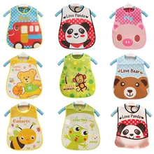 Детские нагрудники EVA Водонепроницаемый нагрудники для ланча для маленьких мальчиков и девочек, для младенцев, Мультяшные, с аппликацией в виде еды карман нагрудник Слюнявчики для малышей, детей ясельного возраста самостоятельно забота о кормлении