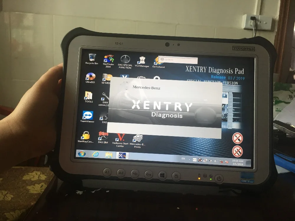 MB Star SD Подключение C5,07 XENTRY диагностический wifi для Benz многоязычный с Pana-sonic FZ-G1 Toughpad планшет для военных SSD