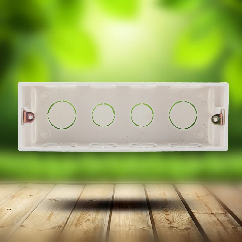 

Wall Mounting Box Internal Cassette Switch accessories Wiring Box White Back Box for 197mm*72mm Switch housing Good Quality