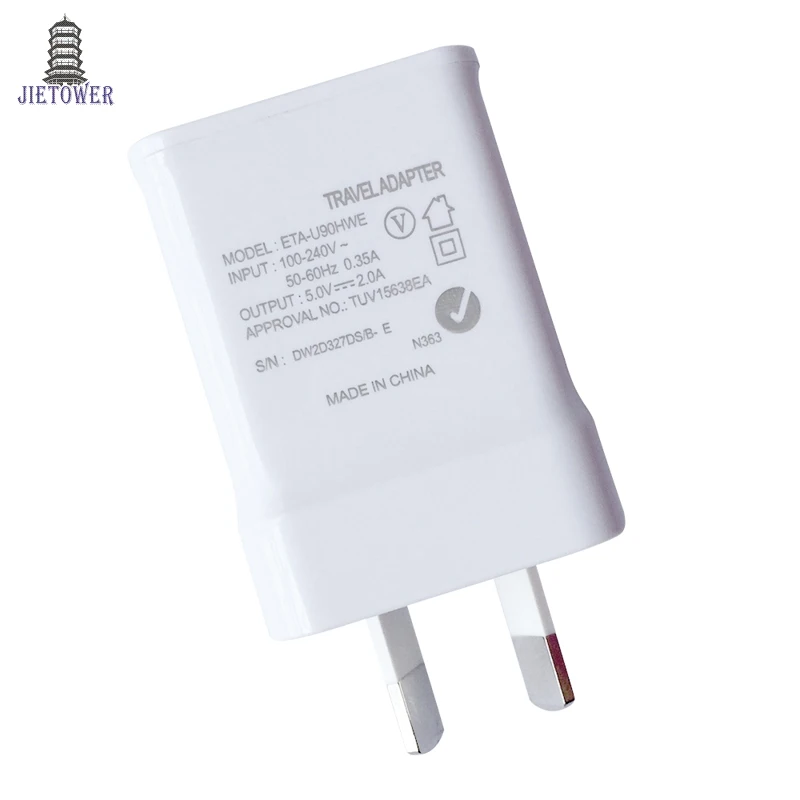 2а АС вилка USB AC питания Настенный адаптер для домашнего зарядного устройства Samsung