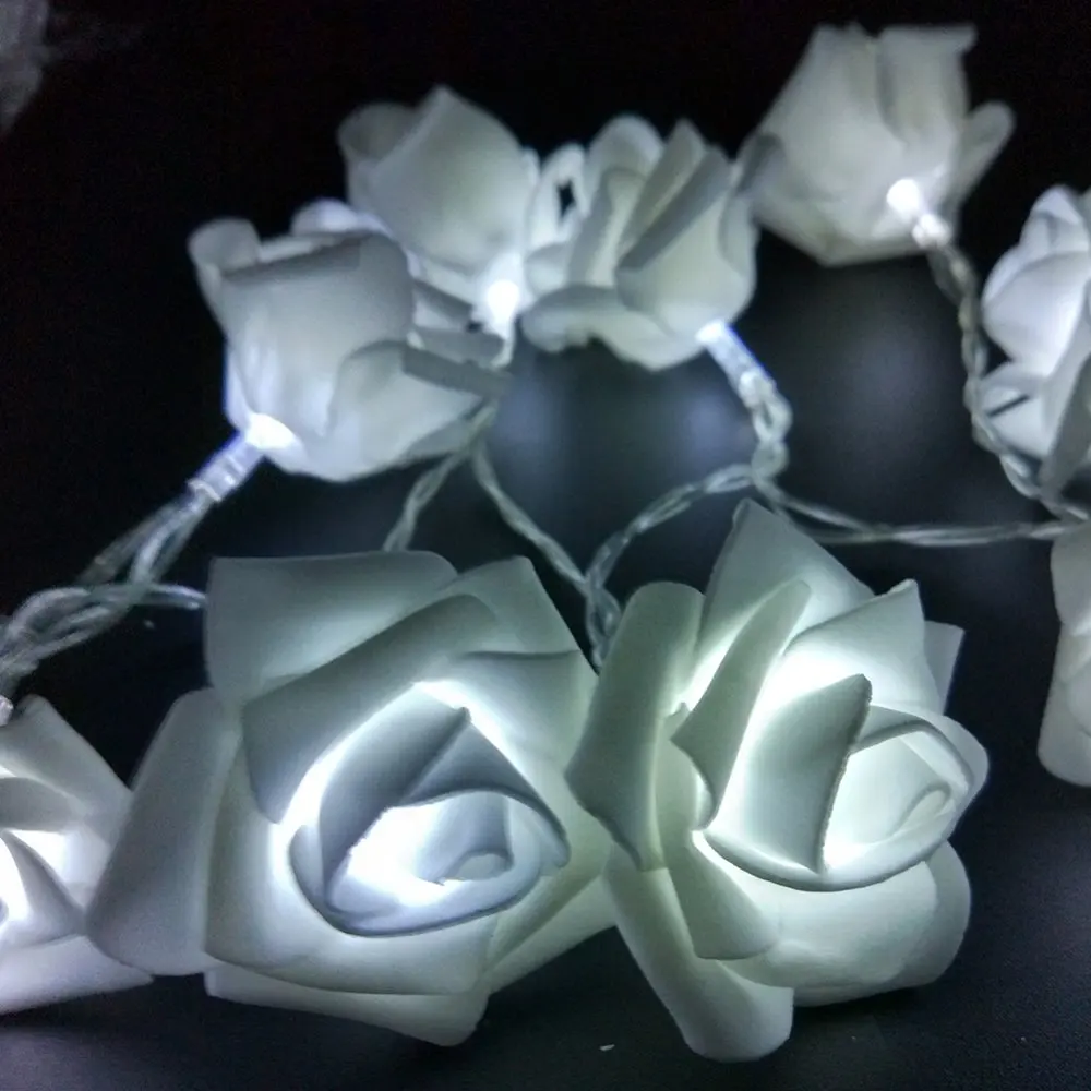 

YIYANG Rose LED String Lights Battery Wedding Birthday Decoration Lightings Rose Events Parties 2M 20LED LED Guirlande Lumineuse