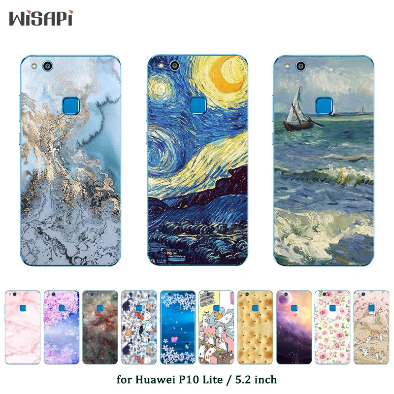 

For Fundas Huawei P10 Lite Cases High Quality Fashion Printed Soft Silicon TPU Back Cover For Huawei P10 Lite Phone Case