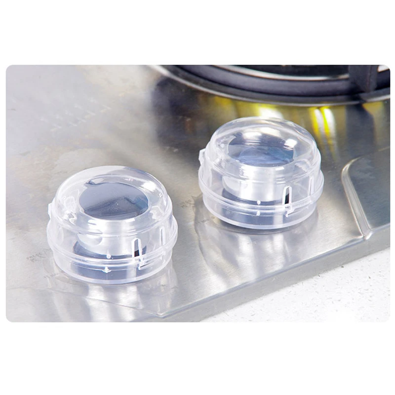 6 Pack Safety Children Kitchen Stove Knob Covers Mini Covers Suit For Small Gas Knob EU Power Socket Electrical Outlet Baby Kids