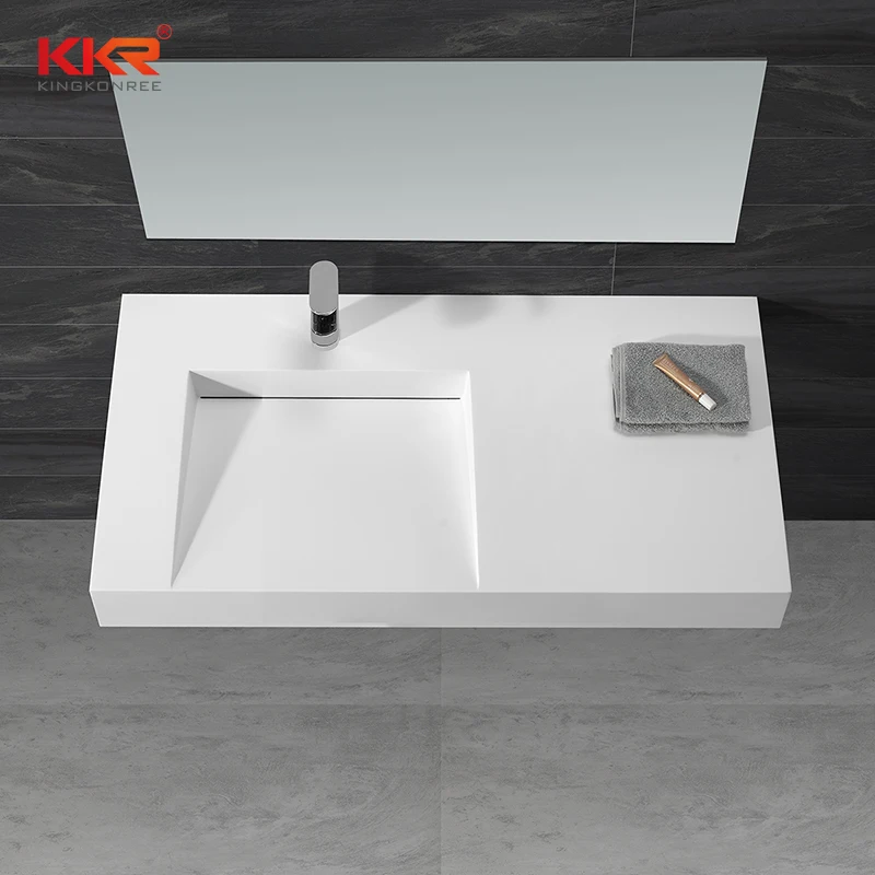 

KKR solid surface material artificial stone countertop table top wash basin KKR-1375