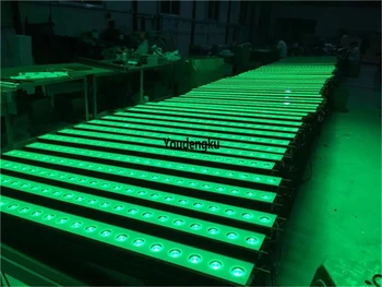 

8 pieces Waterproof IP65 DMX512 18X3w RGB 3 in 1 LED Wall Wash Bar Waterproof Wallwasher light