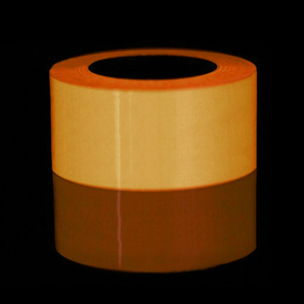 5cm orange Лидер продаж, светоотражающая светящаяся лента, самоклеющаяся наклейка, съемная светящаяся лента, флуоресцентная светящаяся темная яркая Предупреждение ющая лента - Цвет: 5cm orange