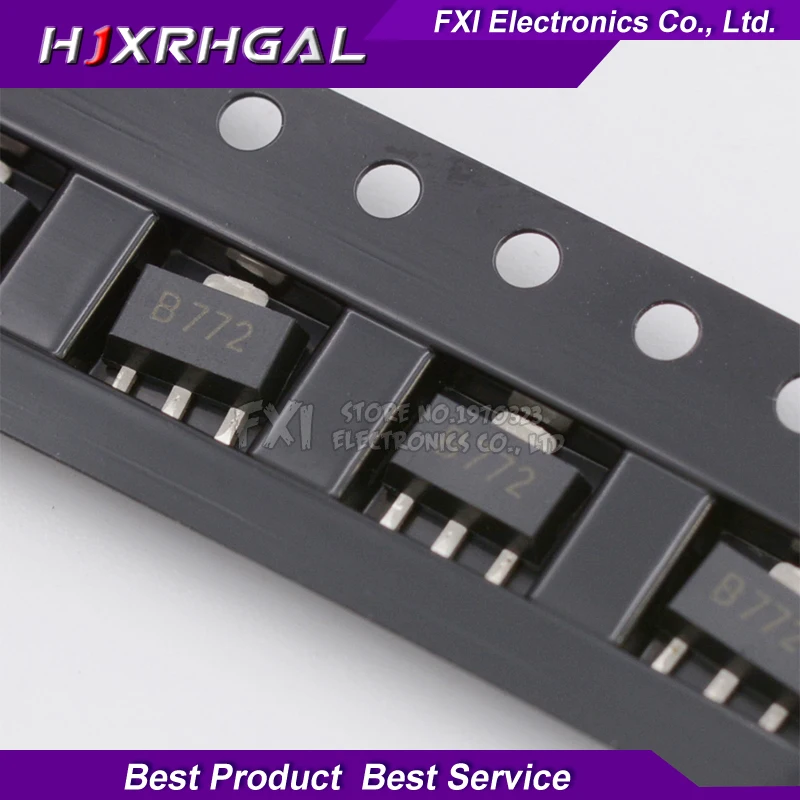 20 шт. 2SB772 B772 SOT-89 SMD PNP средней яркости | Электронные компоненты и принадлежности