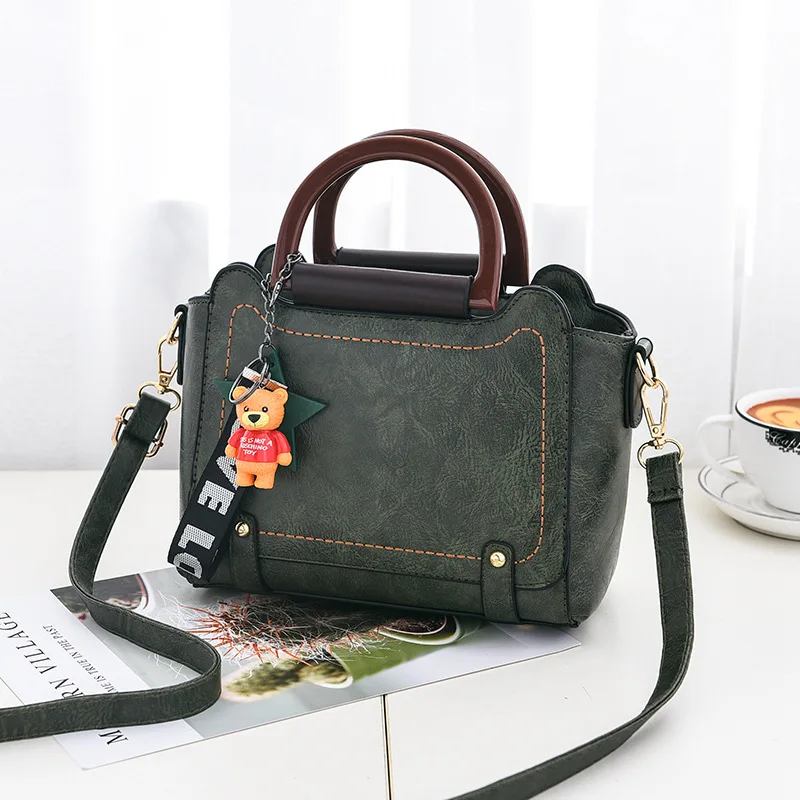 

Ladies Hand Bags Women Pu Leather Shoulder Bag High Quality Top-handle Bag sac femme Solid Casual Satchel Purse 2019 Handbags
