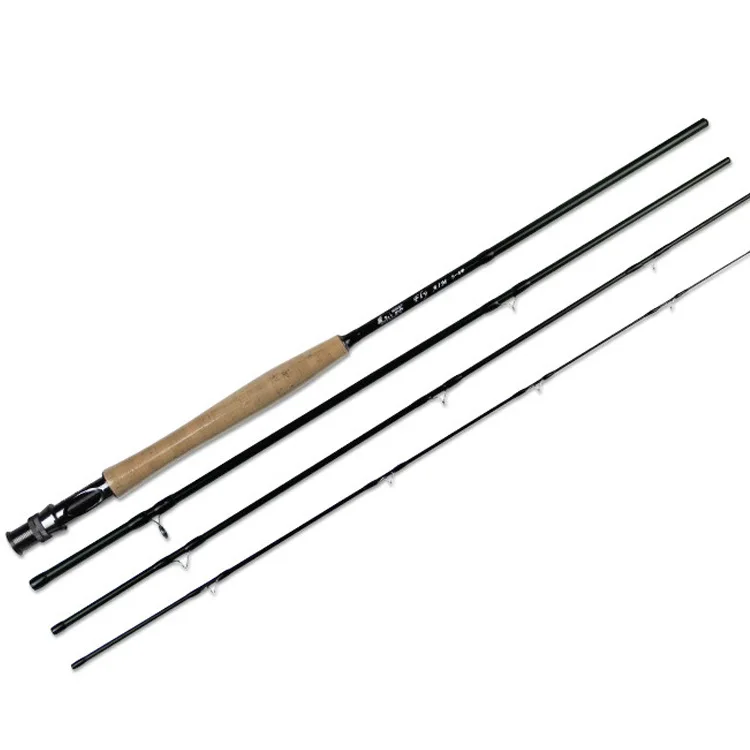 

Fly Fishing Rod 2.43m Carbon 4 Section Strong Spinning Lure Rod