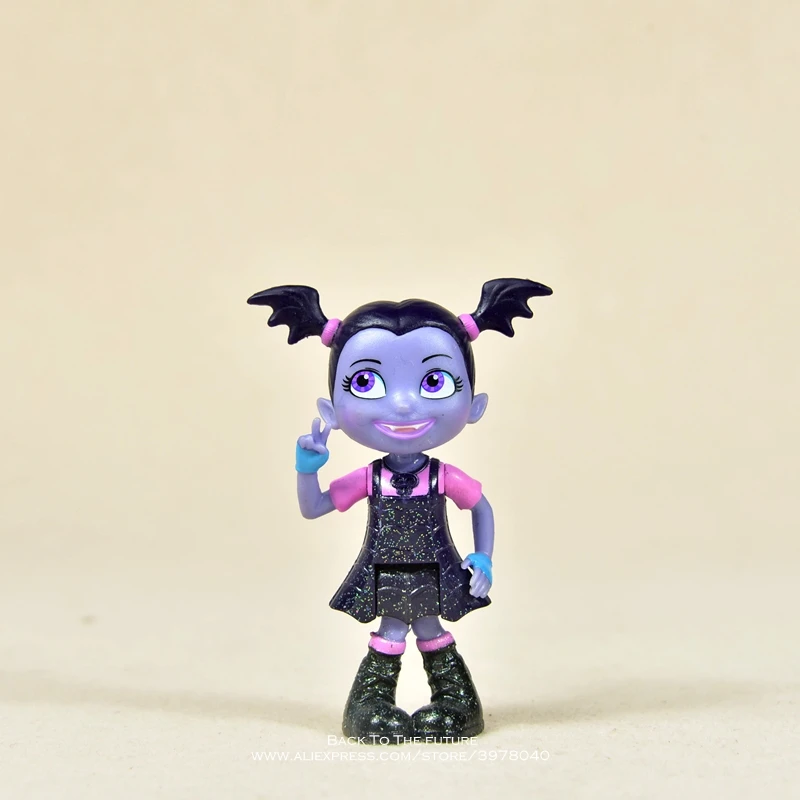 Disney Vampirina 5-14 см фигурка аниме мини кукла украшение ПВХ Коллекция фигурка игрушки модель для детей подарок - Цвет: Фиолетовый