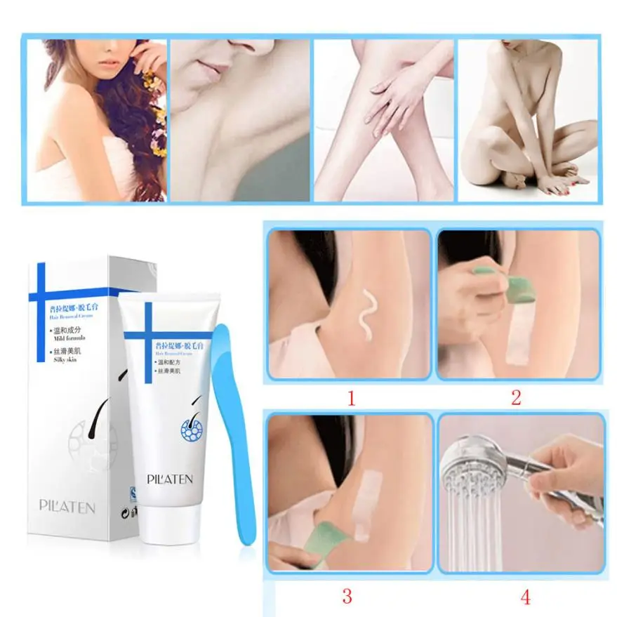 

PILATEN Painless Depilatory Hair Removal Cream 100g for Body Leg Armpit Unisex Gentle composition does not harm the skin Anne