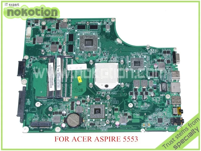 

NOKOTION DA0ZR8MB8E0 REV E MBPV706001 MB.PV706.001 For acer 5553 laptop motherboard HD5650M DDR3 2 Memory slot