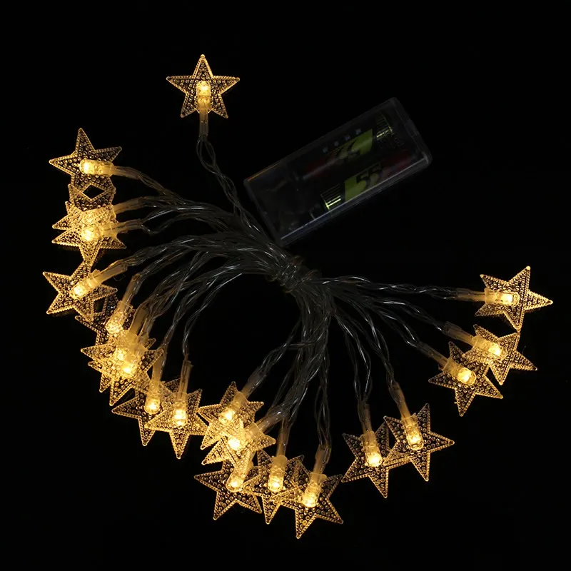 300CM 20 LED Star String Lights LED Fairy Lights Christmas Wedding Decoration Holiday Lights Battery Operate Twinkle Light 300CM 20 LED Star String Lights LED Fairy Lights Christmas Wedding Decoration Holiday Lights Battery Operate Twinkle Light