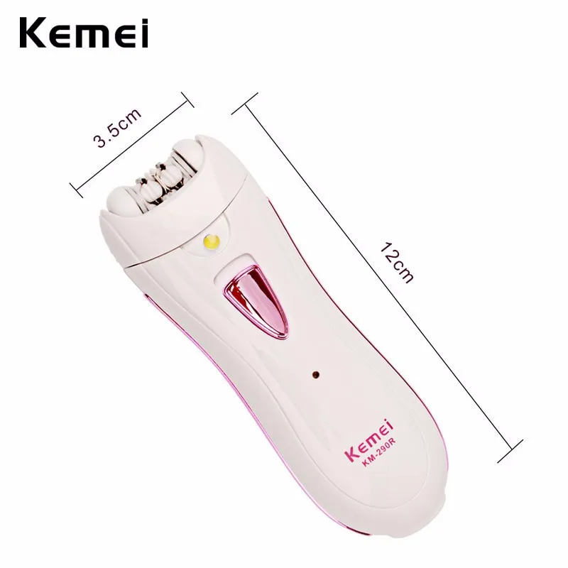 Kemei портативный 110-240 В перезаряжаемый женский эпилятор инструмент для удаления волос для лица тела подмышек депиляция бикини