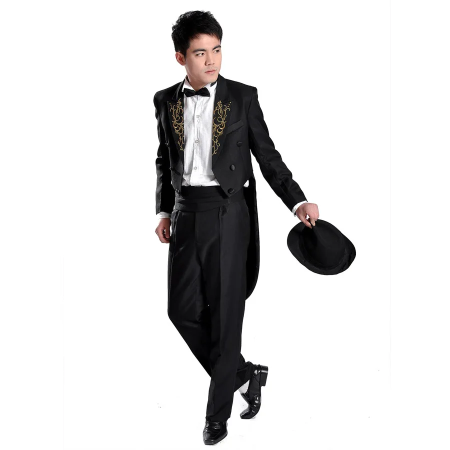 Male formal tuxedo dress magic costume clothes direct service dance