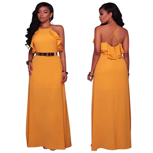 Halter Sun Dress with Belt