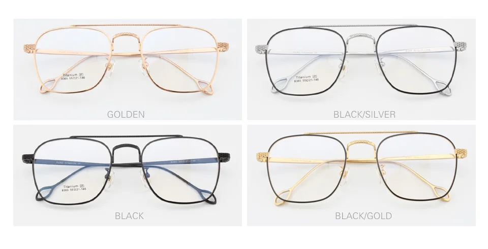 Очки с оправой из чистого титана оправа для очков Мужская винтажная брендовая негабаритная очки по рецепту высококачественные оч