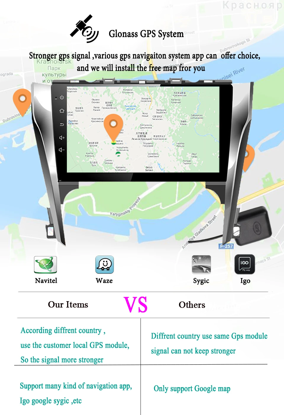 Cheap Android 9.1 Octa Core 10.1" Car DVD Player For Toyota Camry 2012-2014 GPS Navi Support dab+USB IPS Screen Radio LTE 4G Head Unit 9