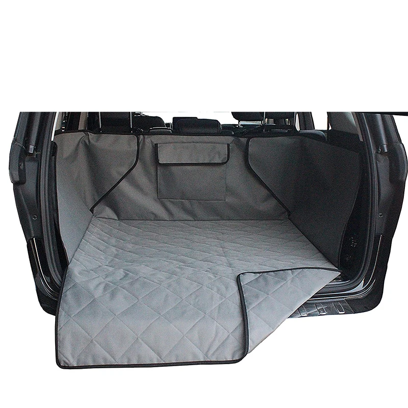 Waterproof Pet Mat Dog Carriers safe Cargo Liner Cover Washable Car travel Protector Back Seat Cover Pockets for SUV Pet Barrier