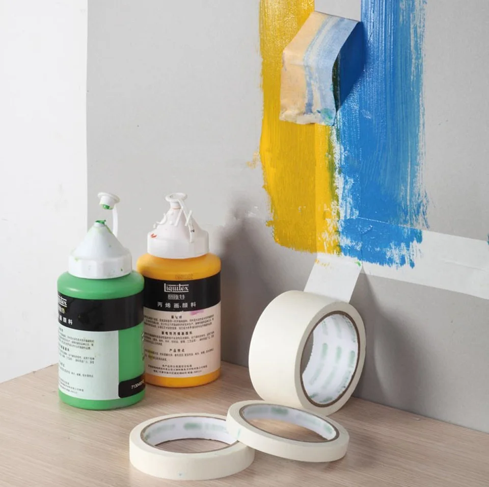 10 Rolls Crepe Paper Safe Release Multi Surfaces Painters Masking