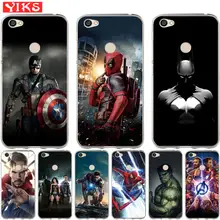 De Lujo Los vengadores de Marvel héroes para Xiaomi rojo mi 3S 4X mi 6 A1 5X Note 3 4 4X 5A 5 Plus Pro Primer Caso cubierta Coque estuche Fundas