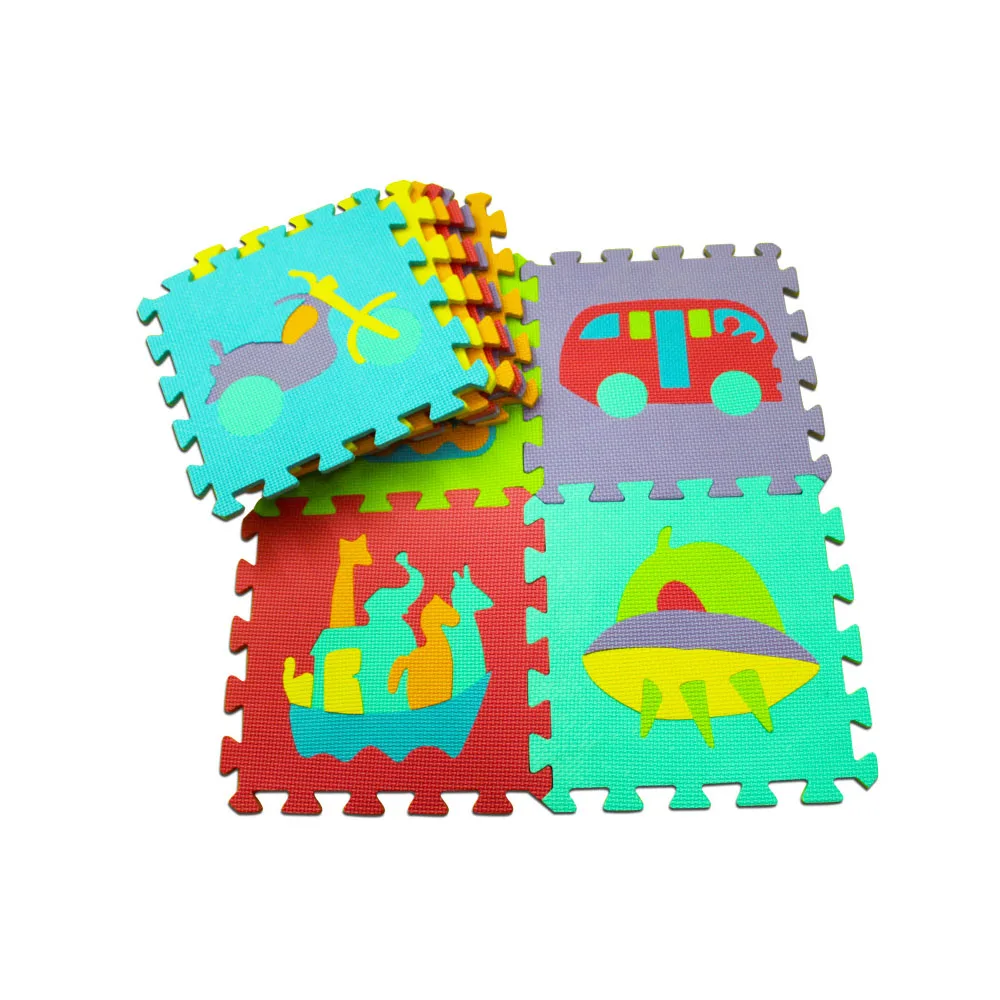 

10pcs Animal Pattern Baby Play Mat Foam Puzzle Kids Rug Carpet Split Joint Eva Indoor Soft Activity Puzzle Kids Educational Toys