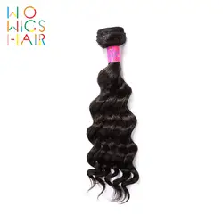 WoWigs волос глубокая волна бирманский Волосы remy 100% человеческих Инструменты для завивки волос 1/3/4 шт Бесплатная доставка натуральный Цвет