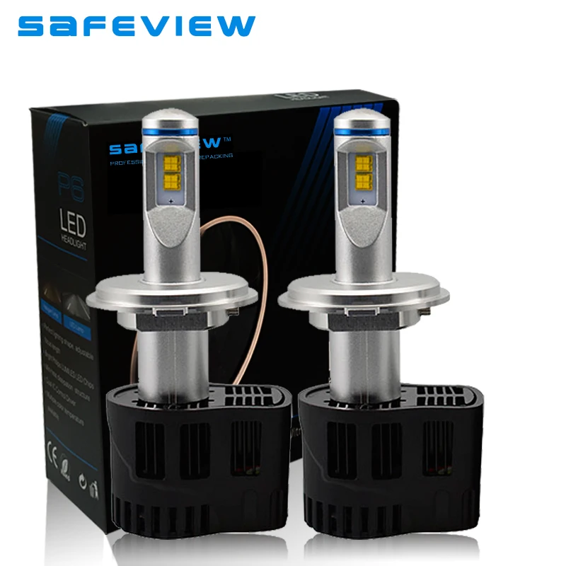 Safeview высокое качество H4 H7 Led H11 H8 H9 автомобильные лампы для передних фар 55 Вт 10400LM