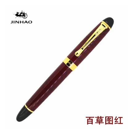 Jinhao X450 классический толстый корпус 1,0 мм изгиб перо каллиграфия ручка Высокое качество Металл перьевая ручка Роскошные чернила подарочные ручки для письма - Цвет: 10