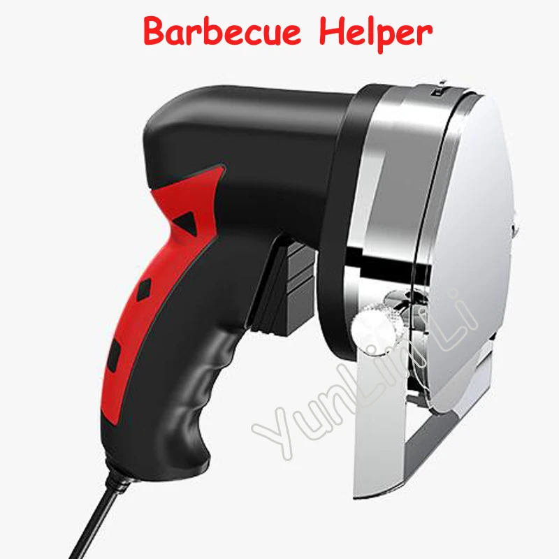 

Electric Meat Cutting Helper Automatic Rotary Barbecue Circular Knife Scraper Meat Cutting Machine Barbecue Helper KS100E