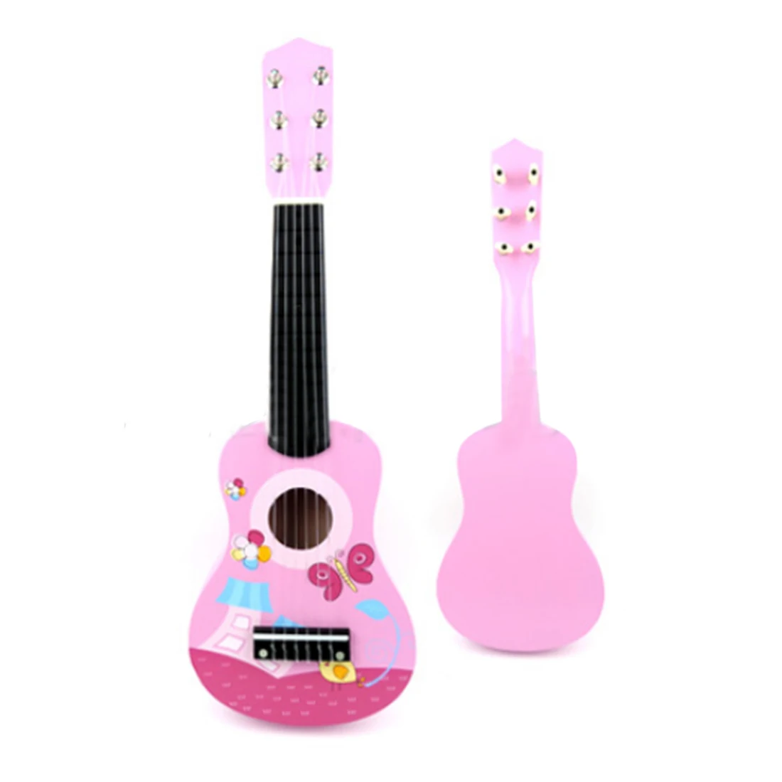 Новая легкая деревянная 6 струнная мини-гитара, детские музыкальные инструменты, игрушки для подарков на день рождения и 4 модели, доступны - Цвет: 1