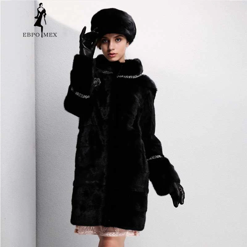 Abrigo de piel de visón a la moda joven, abrigo de de marca de 4 colores opcional, abrigos de piel auténtica para redondo, visón|mink fur coat|genuine fur coatfur coat