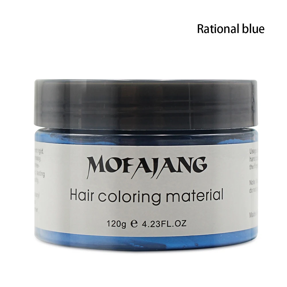 Hair Wax Dye Rational blue Hair Color Washable wax mud product Hair Coloring Strong Stylinghair