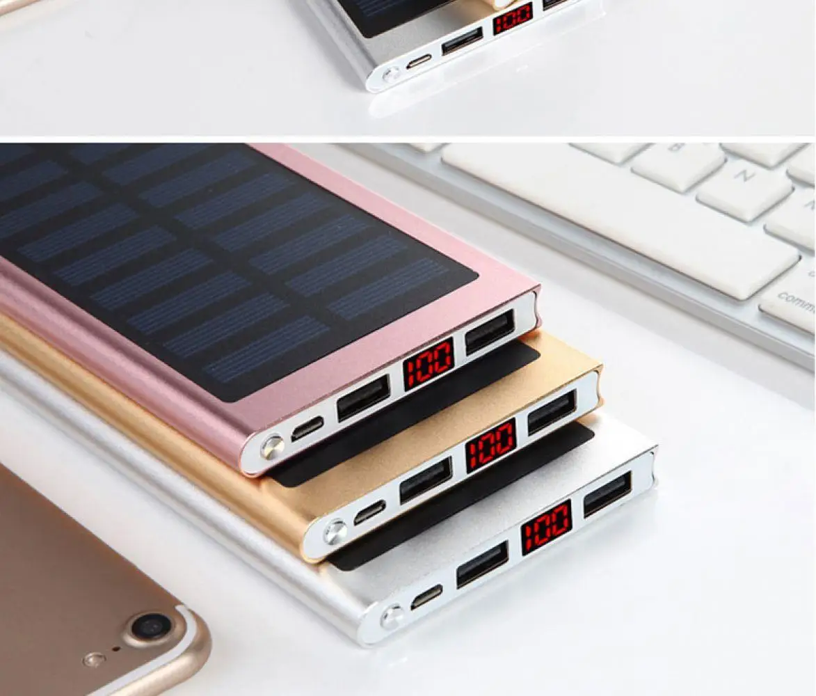 Solar 20000mah Power Bank Mobile Powerbank Charger Powerbank Portable External Battery USB Charge For xiaomi For Iphone Solar 20000mah Power Bank Mobile Powerbank Charger Powerbank Portable External Battery USB Charge For xiaomi For Iphone