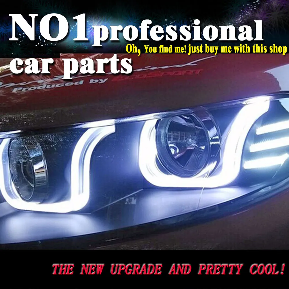 

OUMIAO Car Styling for Ecosport Headlights 2014 2016 New Ecosport LED Headlight DRL Bi Xenon Lens High Low Beam Parking Fog Lamp