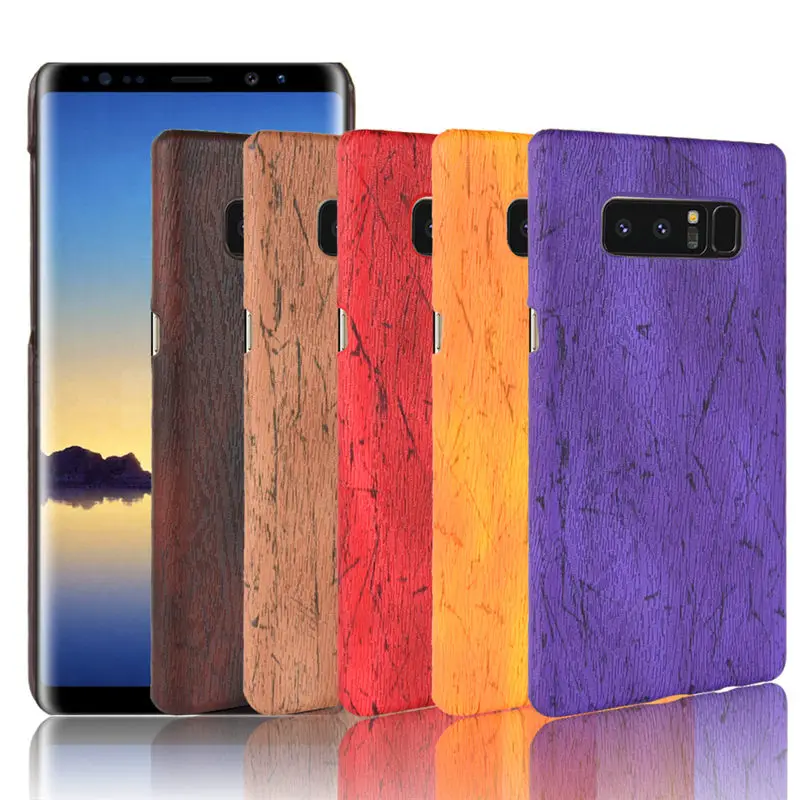 

For Samsung Note 8 Note8 Case Wood Pattern Hard PC+PU Leather Back Cover Hard Case for Samsung Galaxy Note 8 N950 N950F N9500