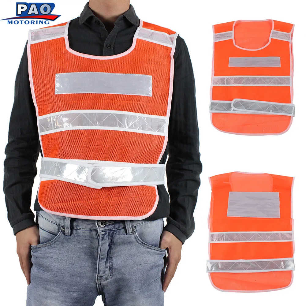 Orange Night Rider Cycling Safety Security Visibility Reflective Vest